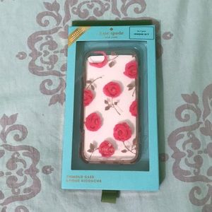 Kate Spade phone case, iPhone 7/8, pink roses 🌹